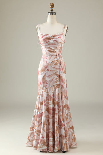 Robe de demoiselle d’honneur Blush Floral Boho Sirène